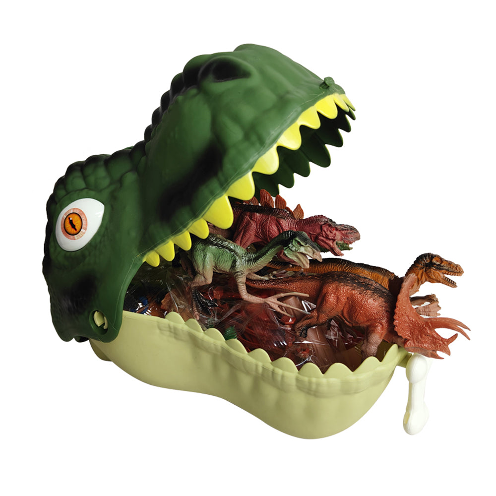 45-Piece Dinosaur Model Toy Set with Dinosaur Head Storage Box 45-Piece Dinosaur Model Toy Set with Dinosaur Head Storage Box